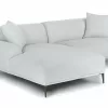 Milano Upholstered Mist Gray Corner Sofa 16