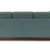 Milo Upholstered Aquarius Aqua Fabric Corner Sofa 9