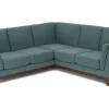 Milo Upholstered Aquarius Aqua Fabric Corner Sofa 14