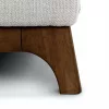 Milo Upholstered Fresh White Fabric Corner Sofa 10