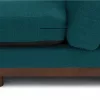 Milo Upholstered Lagoon Blue Fabric Corner Sofa 11
