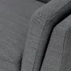 Milo Upholstered Pyrite Gray Fabric Corner Sofa 10