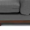 Milo Upholstered Pyrite Gray Fabric Corner Sofa 11