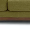 Milo Upholstered Seagrass Green Fabric Corner Sofa 12