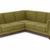 Milo Upholstered Seagrass Green Fabric Corner Sofa 14
