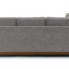 Milo Upholstered Volcanic Gray Fabric Corner Sofa 13