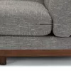 Milo Upholstered Volcanic Gray Fabric Corner Sofa 12