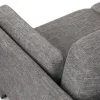 Milo Upholstered Volcanic Gray Fabric Corner Sofa 10