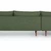 Toni Upholstered Forest Green Corner Sofa 10