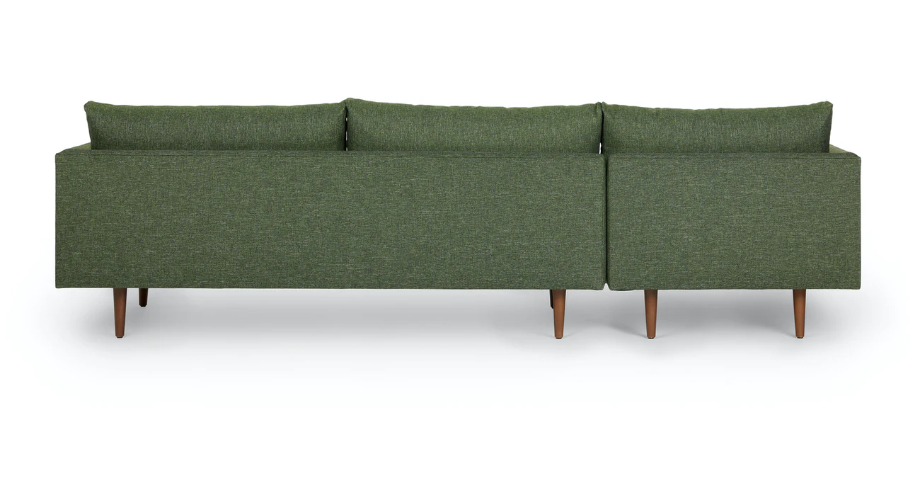Toni Upholstered Forest Green Corner Sofa 3
