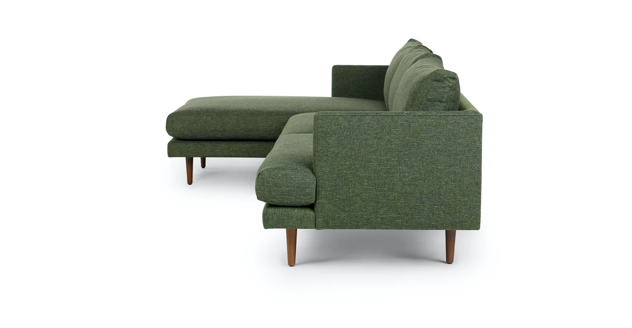 Toni Upholstered Forest Green Corner Sofa 2