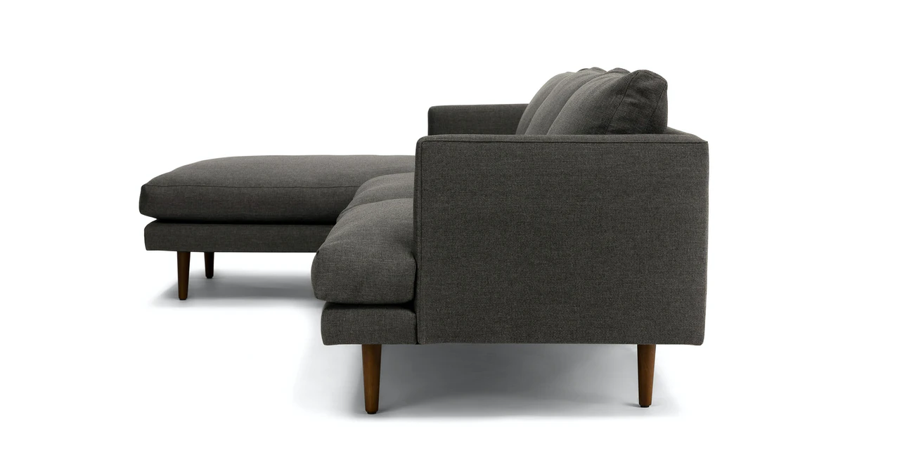 Toni Upholstered Graphite Gray Corner Sofa 3