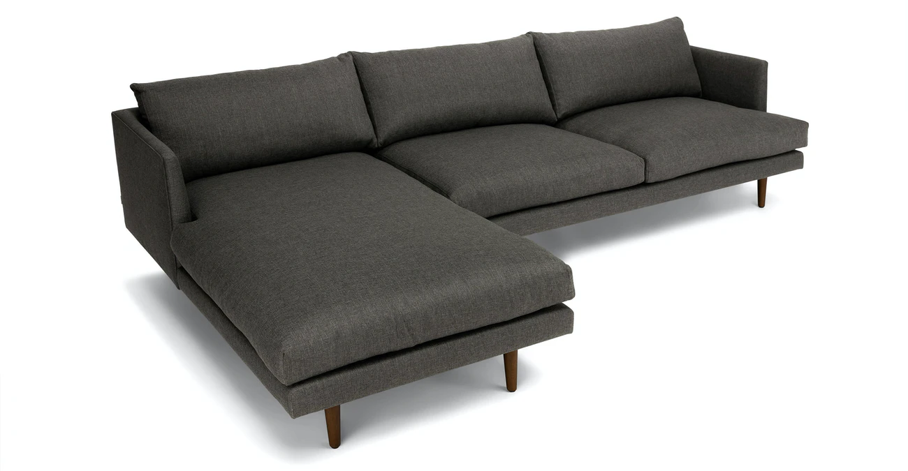 Toni Upholstered Graphite Gray Corner Sofa 7