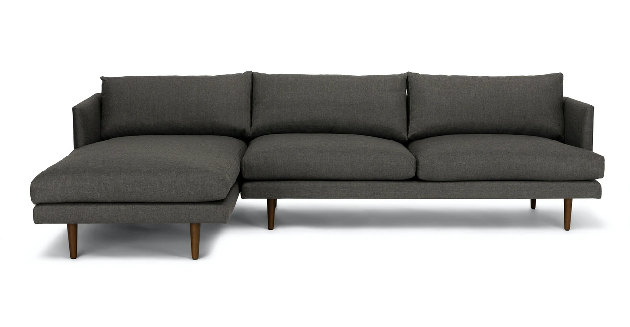 Toni Upholstered Graphite Gray Corner Sofa 1