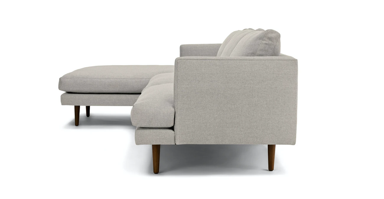 Toni Upholstered Seasalt Gray Corner Sofa 2