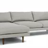 Toni Upholstered Seasalt Gray Corner Sofa 12