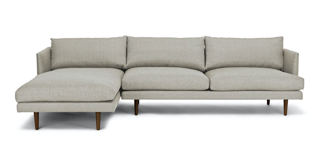 Toni Upholstered Seasalt Gray Corner Sofa 1