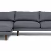Toni Upholstered Stone Blue Corner Sofa 7
