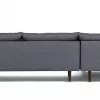 Toni Upholstered Stone Blue Corner Sofa 9