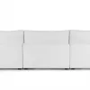 Vedori Upholstered 3-Seaters Quartz White Corner Sofa 9