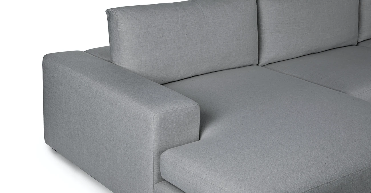 Vedori Upholstered 3-Seaters Summit Gray Corner Sofa 5