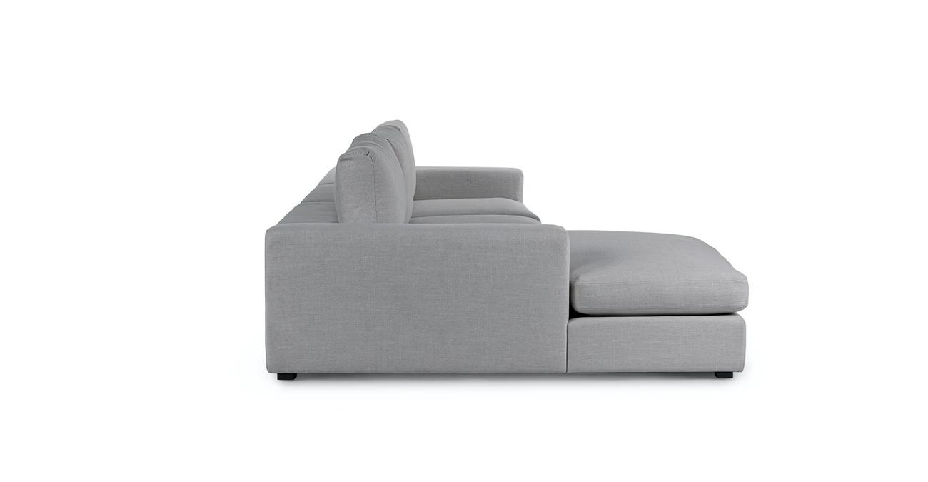 Vedori Upholstered 3-Seaters Summit Gray Corner Sofa 2