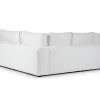 Vedori Upholstered 5-Seaters Quartz White Corner Sofa 6