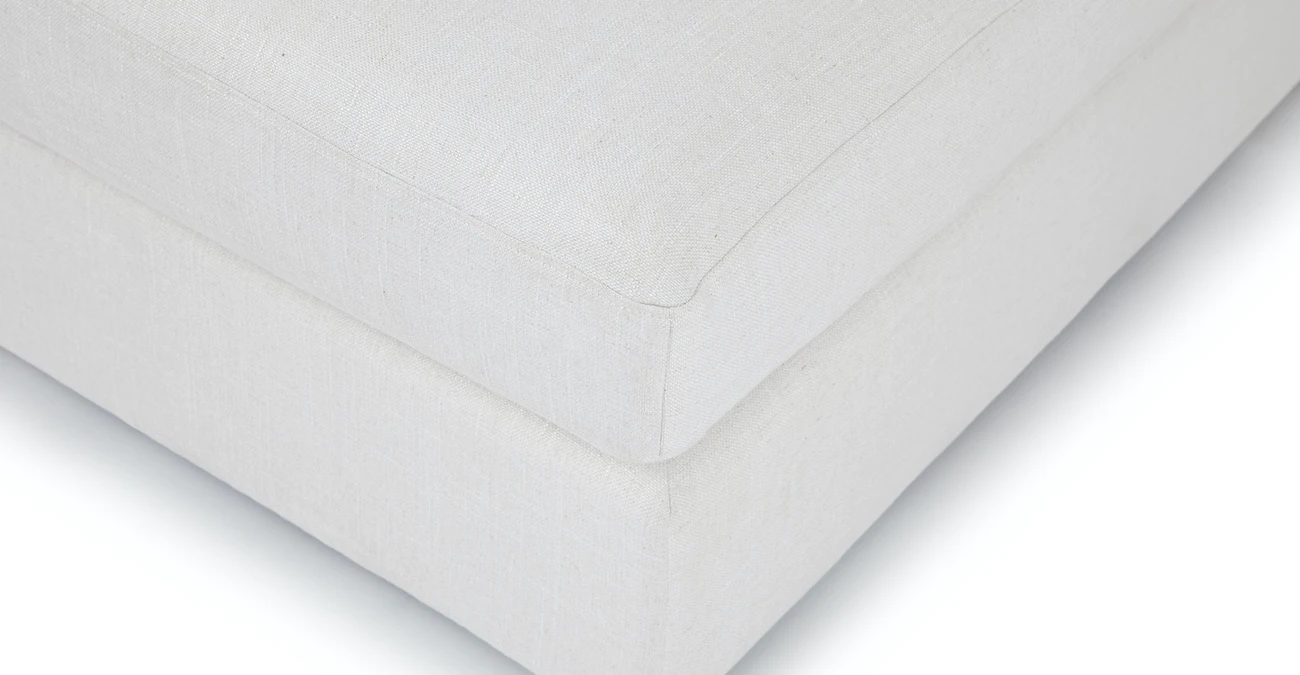 Vedori Upholstered 5-Seaters Quartz White Corner Sofa 3