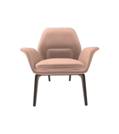 Hermes Upholstered Rolling Arm Chair