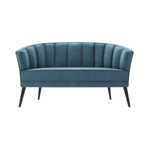 Zoue Upholstered Striped Round Back Sofa