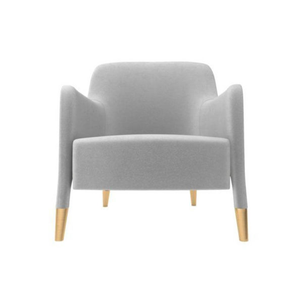 Annely Upholstered Armchair Gray