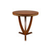 Austin Circular Cross Leg Wood Top Side Table 13