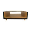 Gail Smoked Glass Top Coffee Table with Storage 2