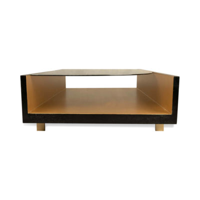 Gail Smoked Glass Top Coffee Table with Storage
