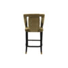 Shelley Velvet Bar Stool with Stainless Steel Inlay 4