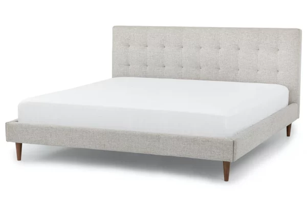 Millie Upholstered Grey Tufted Bed