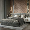 Millie Upholstered Grey Tufted Bed 11