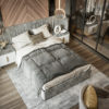 Millie Upholstered Grey Tufted Bed 8