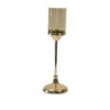 Glass Golden Candle Holders Set Of 2 2