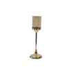 Glass Golden Candle Holders Set Of 2 3