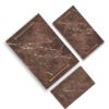 Glossy Rectangle Brown Marble Tray 1