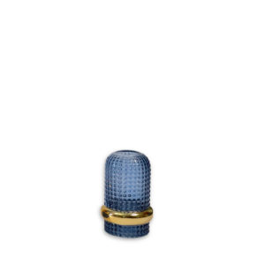 Gold And Blue Glass Vases Set-Small