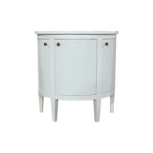 Laura Off White Three Doors Sideboard Front View
