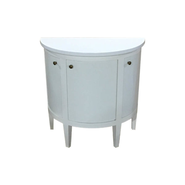 Laura Off White Three Doors Sideboard Top View
