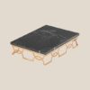 Rectangle Marble And Stainless Steel Tray Stand 3