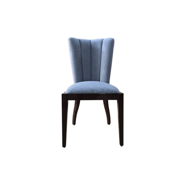 Tosca Blue Fabric Dining Chair Front