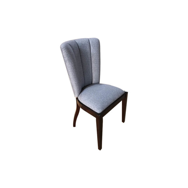 Tosca Blue Fabric Dining Chair Right View