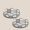 Stainless Steel Round Mirrored Tray 4