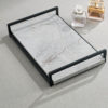 Marble Grey White Coffee Table Tray 2