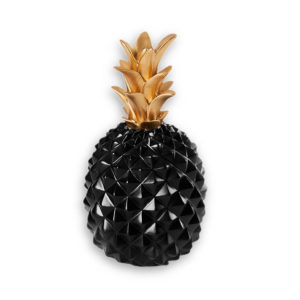 Black & Gold Decorative Pineapple